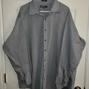 Today’s Man long sleeve men’s bottom down shirt, size 19 34/35